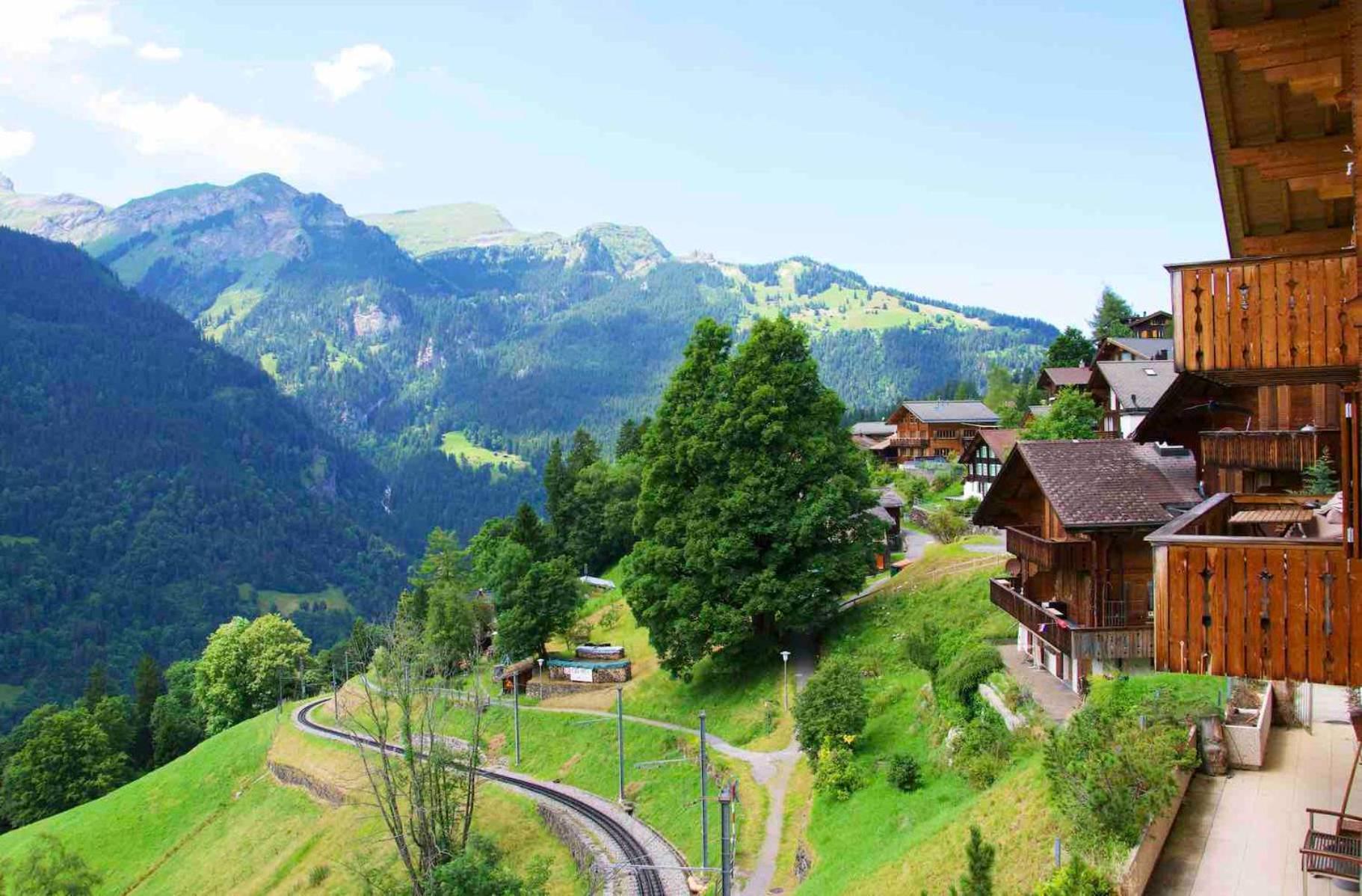 Holiday Flat #1, Chalet Aberot, Wengen, Switzerland Dış mekan fotoğraf