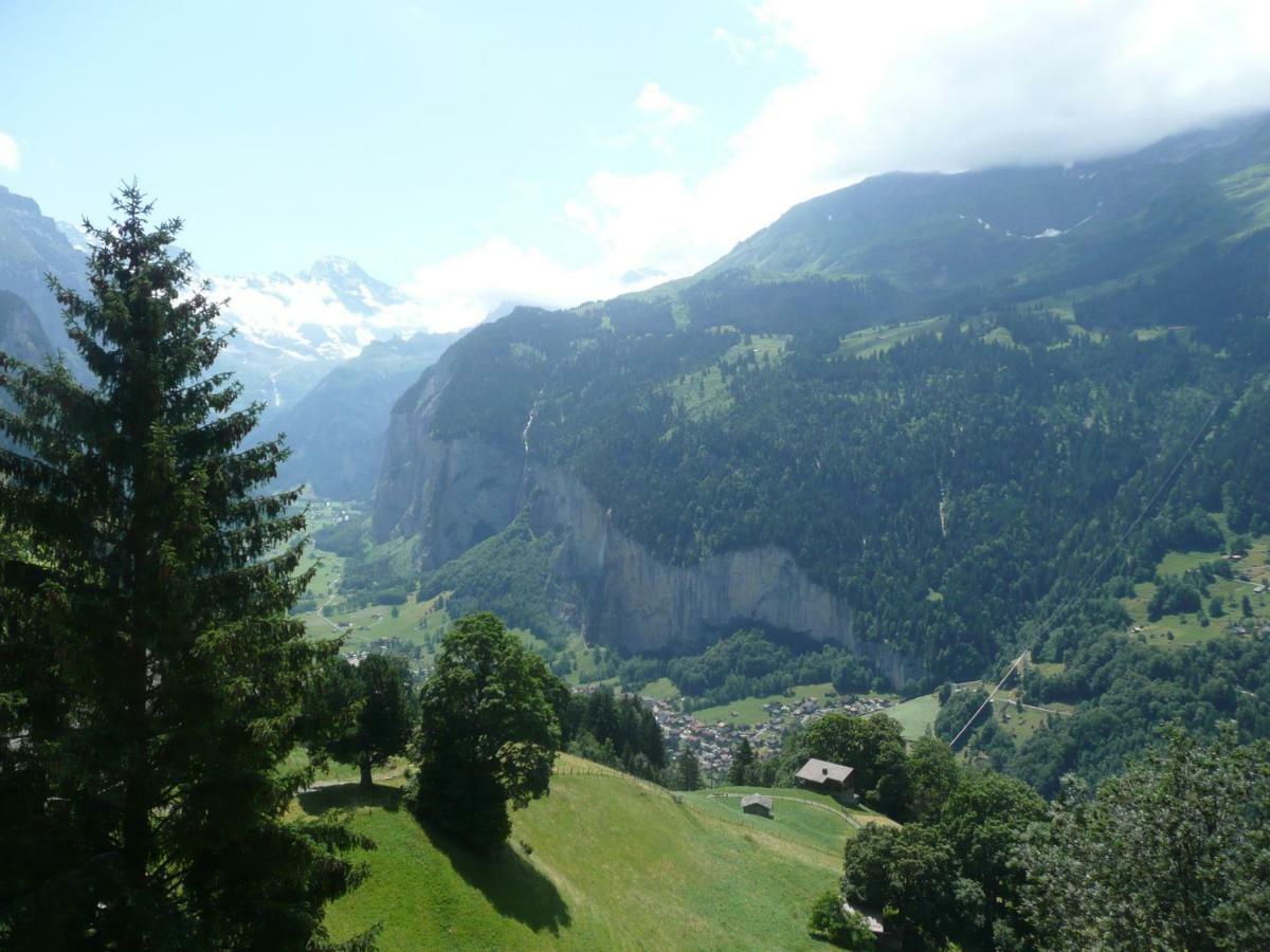 Holiday Flat #1, Chalet Aberot, Wengen, Switzerland Dış mekan fotoğraf