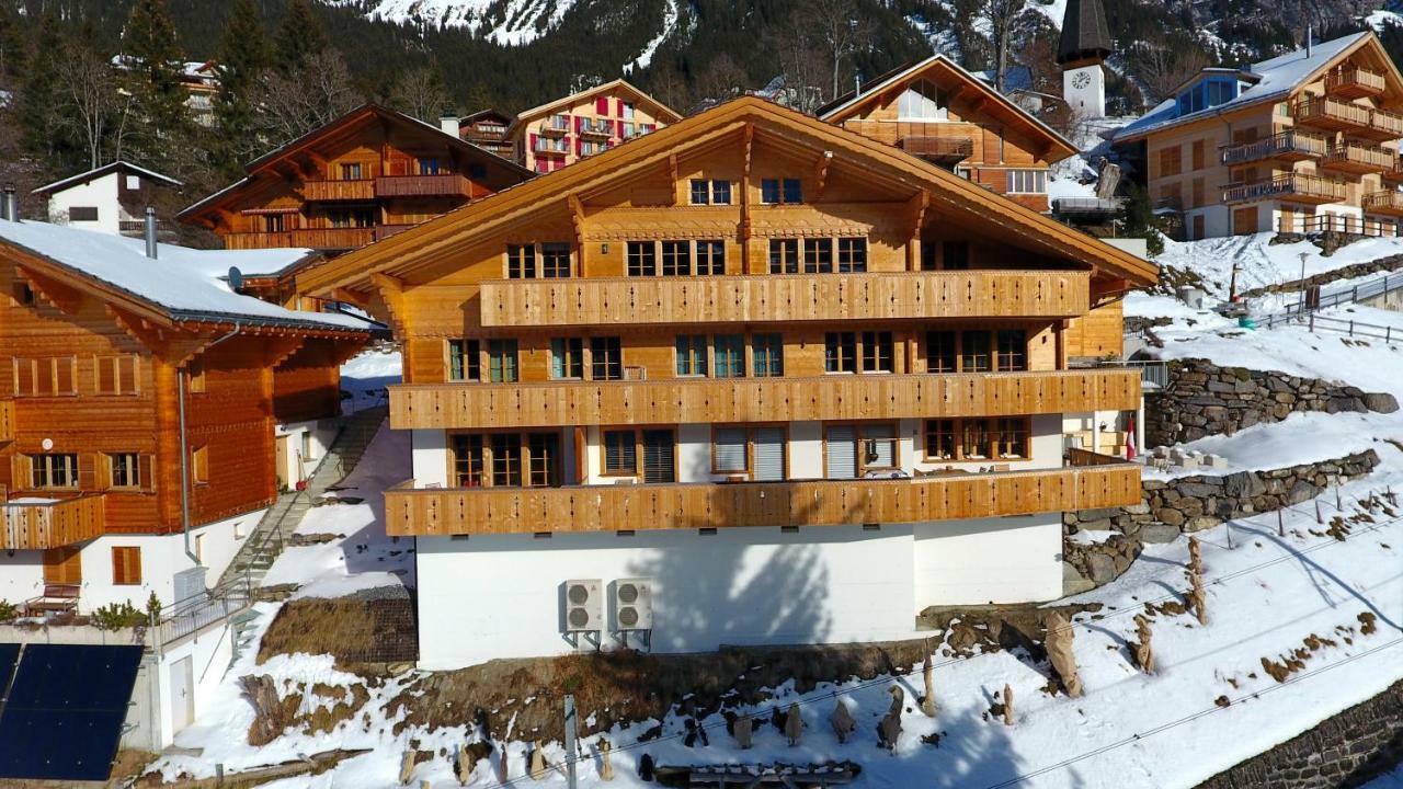 Holiday Flat #1, Chalet Aberot, Wengen, Switzerland Dış mekan fotoğraf